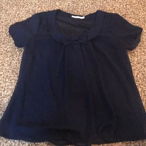 Navy blue Mikarose shirt